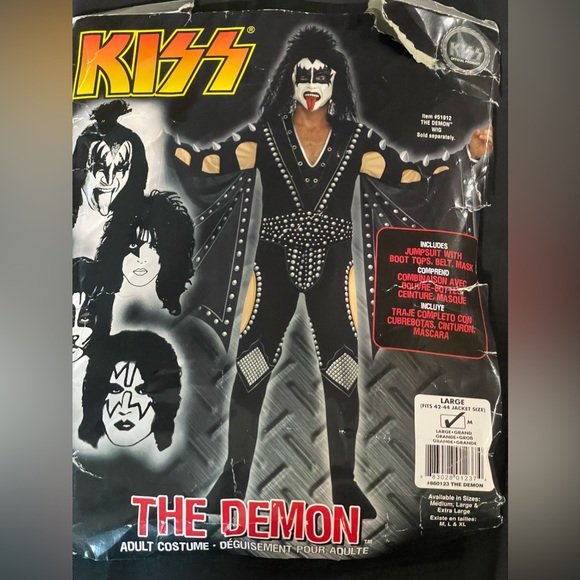 Officially licensed Kiss the Demon/Spaceman/Catman/Starchild Adult Costume - Picture 1 of 4